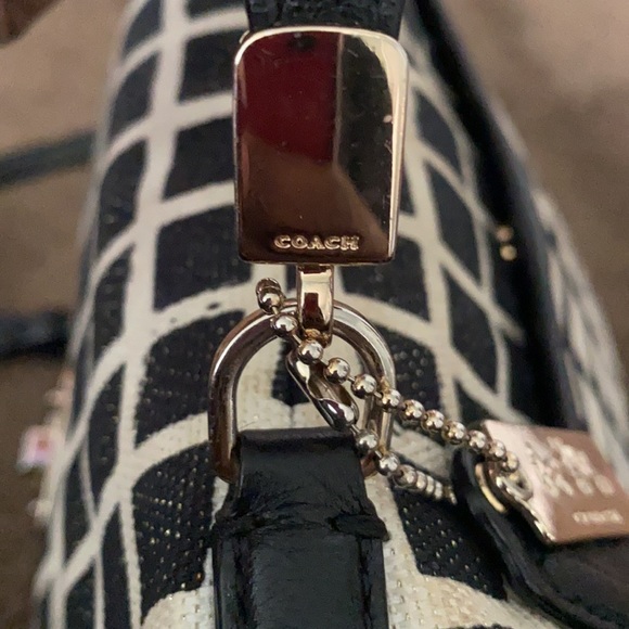 😍AUTHENTIC LINEN & LEATHER COACH BAG‼️ - Picture 12 of 16